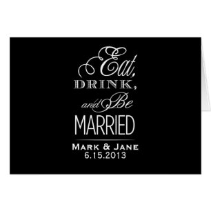 Essen Sie trinken und Verheiratet sein