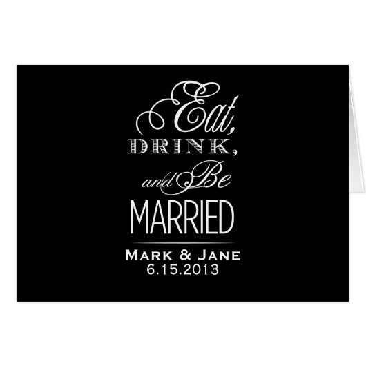 Essen Sie trinken und Verheiratet sein (Vorderseite (Horizontal))