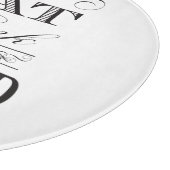 Essen Sie trinken und Verheiratet sein Elegante Ho Schneidebrett (Ecke)