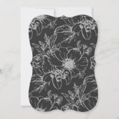 Essen Sie trinken und verheiratet sein Moderne Scr Einladung (Rückseite)