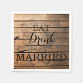 Essen Sie trinken und Verheiratet sein Serviette (Vorderseite)