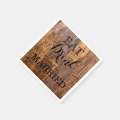 Essen Sie trinken und Verheiratet sein Serviette (Ecke)