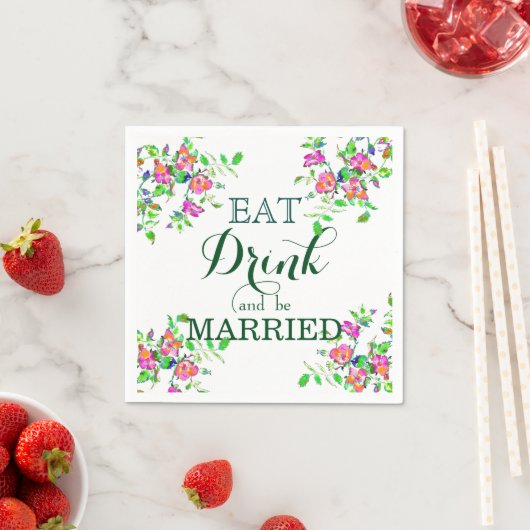 Essen Sie trinken und Verheiratet sein Serviette (Beispiel)