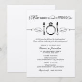 Essen Sie trinken und Verheiratete Kraft Probe Abe Einladung (Vorne/Hinten)