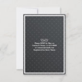 Essen Sie trinken und Verheiratete String Light Ch Einladung (Rückseite)