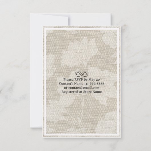 Essen Sie trinken und Verheiratete String Light Ch Einladung (Rückseite)