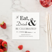 Essen Sie trinken und werden Sie gefeiert Feier de Serviette (Beispiel)