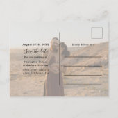 Essen Sie trinken verheiratet 2 Fotos Marine Save  Postkarte (Rückseite)