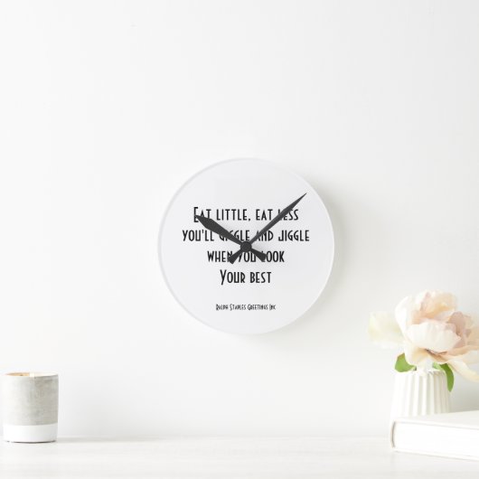 Essen Sie wenig Runde Wanduhr (Zuhause)