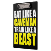 Essen Sie wie ein Caveman, trainieren Sie wie ein  Klemmbrett (Links)