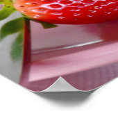 Essen Sie wie Sie selbst Liebe // Erdbeere Smoothi Poster (Ecke)