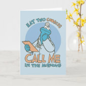 Essen Sie zwei Kekse, ruf mich am Morgen an Karte (Gelbe Blume)