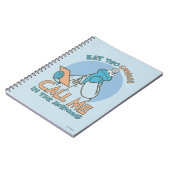 Essen Sie zwei Kekse, rufen Sie mich am Morgen an Notizblock (Linke Seite)