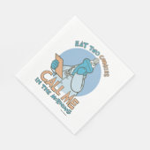 Essen Sie zwei Kekse, rufen Sie mich am Morgen an Serviette (Ecke)