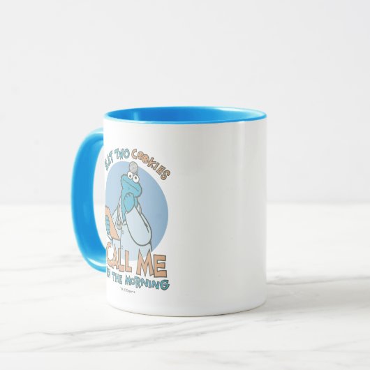 Essen Sie zwei Kekse, rufen Sie mich am Morgen an Tasse (Vorderseite Links)