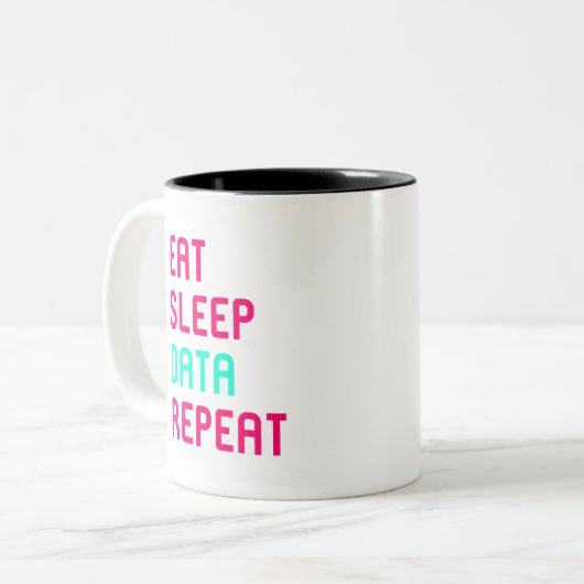 Essen Sie Zweifarbige Tasse (Vorderseite Links)