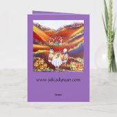 Essen Skelett Paar Romantik Karte (Rückseite)