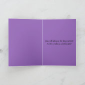 Essen Skelett Paar Romantik Karte (Innenseite)