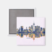 Essen Skyline Magnet (Vorderseite/Rückseite)