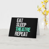 Essen Sleep Acter Wiederholung lustige Schauspiele Karte (Gelbe Blume)