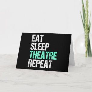 Essen Sleep Acter Wiederholung lustige Schauspiele Karte