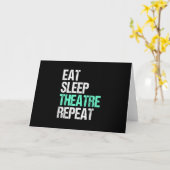 Essen Sleep Acter Wiederholung lustige Schauspiele Karte (Gelbe Blume)