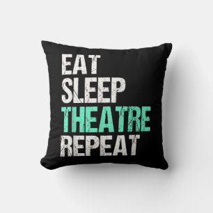 Essen Sleep Acter Wiederholung lustige Schauspiele Kissen