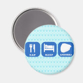 Essen Sleep Andorra Magnet (Vorderseite/Rückseite)