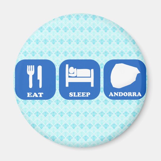 Essen Sleep Andorra Magnet (Vorne)