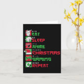 Essen Sleep Anime Gaming Weihnachten Pajama Weihna Karte (Gelbe Blume)