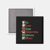 Essen Sleep Anime Gaming Weihnachten Pajama Weihna Magnet (Vorderseite/Rückseite)