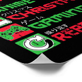 Essen Sleep Anime Gaming Weihnachten Pajama Weihna Poster (Ecke)