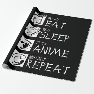 Essen Sleep Anime Wiederholung Geschenk Idee Cospl Geschenkpapier