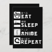 Essen Sleep Anime Wiederholung japanische Manga Lo Einladung (Vorne/Hinten)