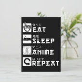 Essen Sleep Anime Wiederholung japanische Manga Lo Einladung (Stehend Vorderseite)