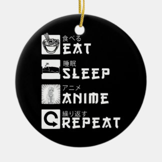 Essen Sleep Anime Wiederholung japanische Manga Lo Keramik Ornament
