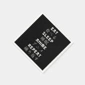 Essen Sleep Anime Wiederholung japanische Manga Lo Serviette (Ecke)