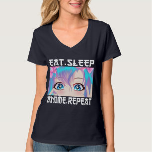 Essen Sleep Anime Wiederholung T - Shirt