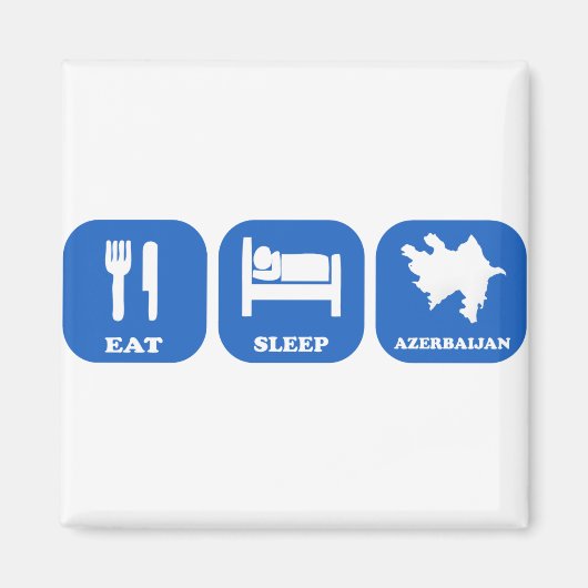 Essen Sleep Aserbaidschan Magnet (Vorne)