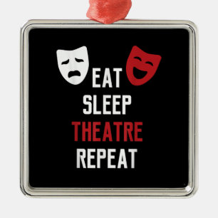 Essen Sleep Atre Wiederholung - Musical Broadway S Ornament Aus Metall