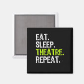 Essen Sleep Atre Wiederholung Schauspielerin als G Magnet (Vorderseite/Rückseite)