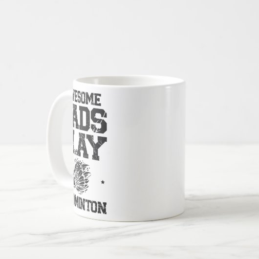 Essen Sleep Badminton Repeat Shuttle Racket Kaffeetasse (Vorderseite Links)