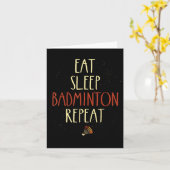 Essen Sleep Badminton Repeat Shuttle Racket Karte (Gelbe Blume)