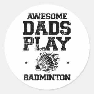 Essen Sleep Badminton Repeat Shuttle Racket Runder Aufkleber