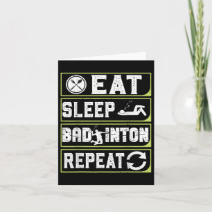 Essen Sleep Badminton Wiederholung Badminton Gesch Karte