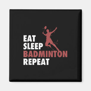 Essen Sleep Badminton Wiederholung Badminton Racke Magnet