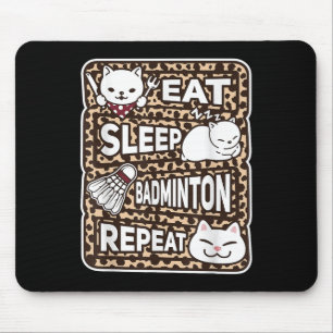Essen Sleep Badminton Wiederholung Boys Girls Badm Mousepad