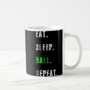 Essen Sleep Ball Wiederholung Basketball Geschenk Kaffeetasse