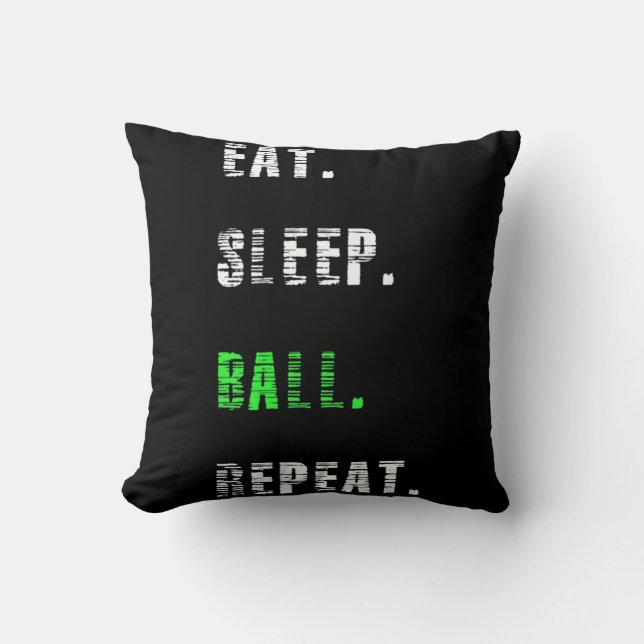 Essen Sleep Ball Wiederholung Basketball Geschenk Kissen (Vorderseite)