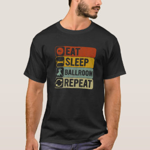 Essen Sleep Ballroom Wiederholung Retro 60er 70er T-Shirt
